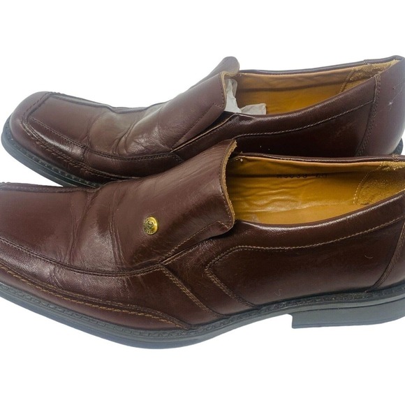 BUCCHERI Handmade SHOES LOAFERS Men’s US SZ 9 EU 40 Brown Leather - Picture 4 of 8